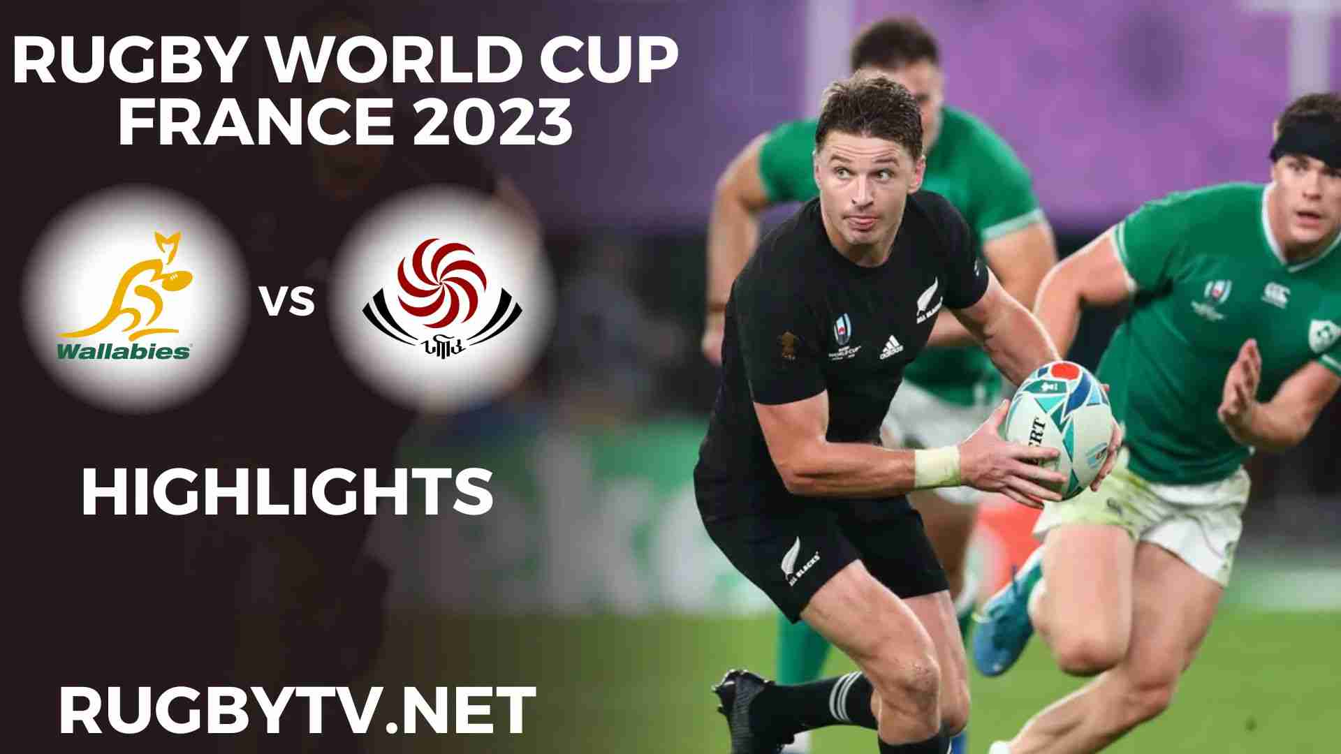 Australia Vs Georgia Highlights Rugby World Cup 2023