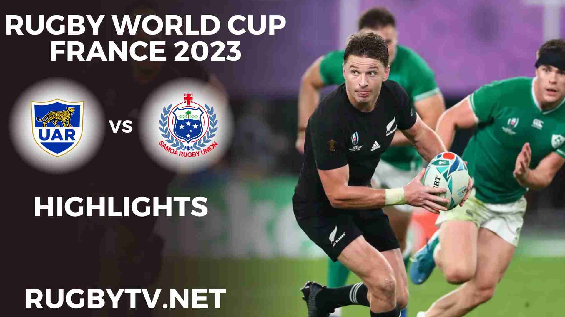 Argentina Vs Samoa Highlights Rugby World Cup 2023